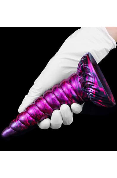 Metallic Dildo Unix Purple/Black 19,5 cm Dragon dildo