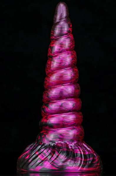Metallic Dildo Unix Purple/Black 19,5 cm Dragon dildo
