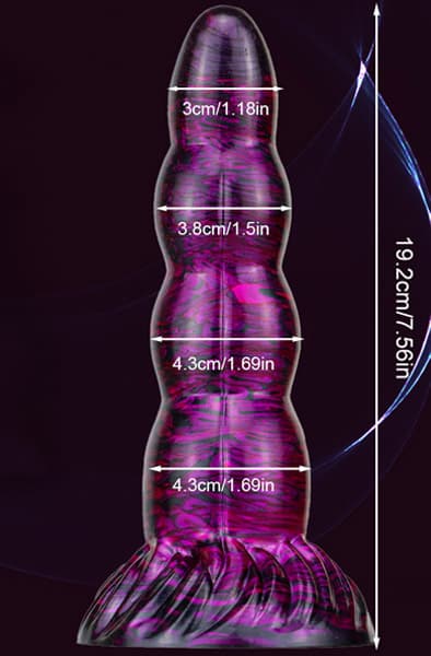 Metallic Fantasy Dildo Scopio Purple/Black 19 cm Dragon dildo