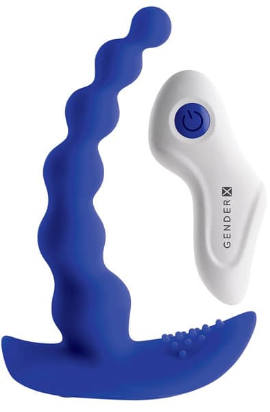 Evolved Gender X Beaded Pleasure Analkuler med vibrasjon