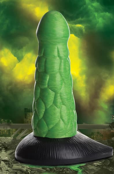 Radioactive Reptile Thick Scaly Silicone Dildo 19 cm Dragon dildo