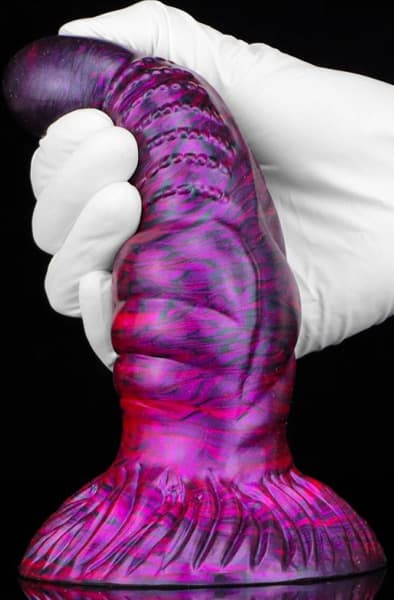 Metallic Fantasy Dildo Nirp Purple/Black 18 cm Dragon dildo