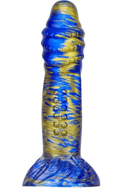 Metallic Fantasy Dildo Croq Blue/Gold 22 cm Dragon dildo