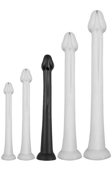 Darksil Whale Dildo Large Black 42 cm Ekstra lang analdildo