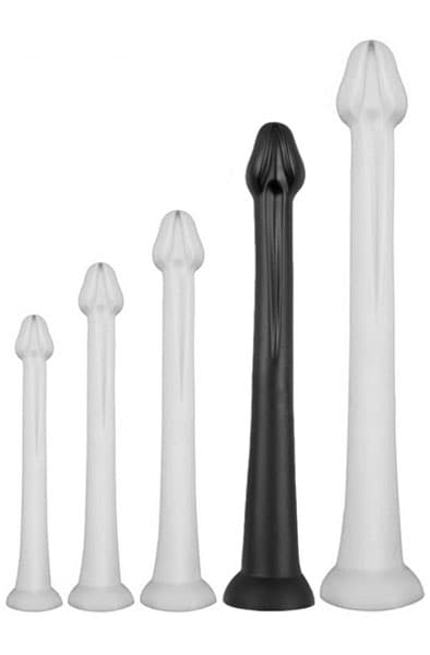 Darksil Whale Dildo XL Black 48 cm Ekstra long analdildo