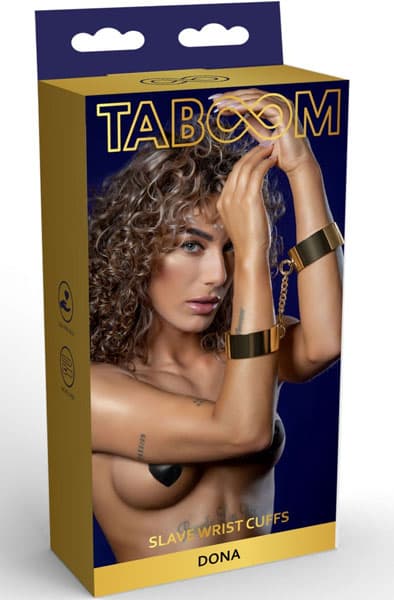Taboom Slave Wrist Cuffs Handbojor metall