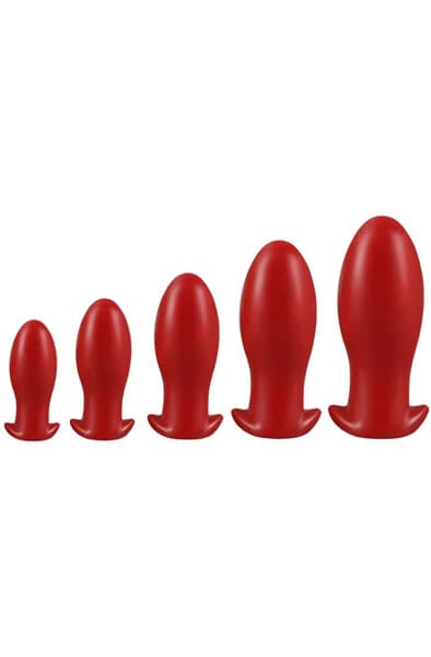Eggplay Plug Drakar Egg Red Medium Grovere analplugg