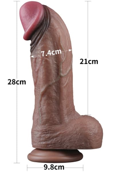 Lovetoy Dual Layered Silicone Cock XXL 28 cm