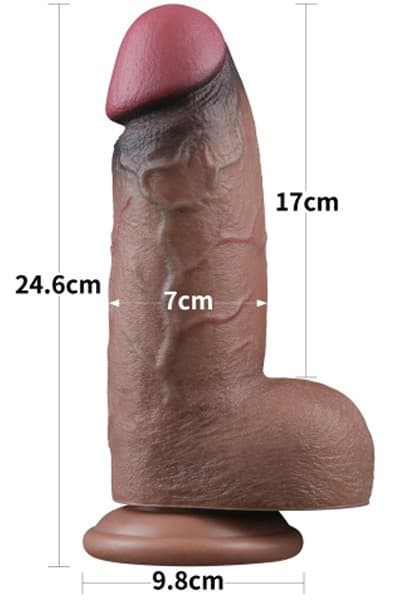 Lovetoy Dual Layered Silicone Cock XXL 24,5 cm