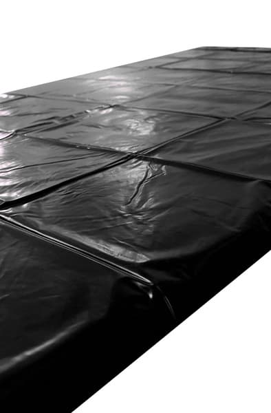 Kiotos Bed Sheet Cover Thin Black 220 x 130 cm