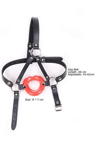 Baillon SM Lips & Harness Gag