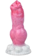 Miniatyrbild 3 av 6: Pink Alien Bull Dildo 20,5 cm Dragon dildo