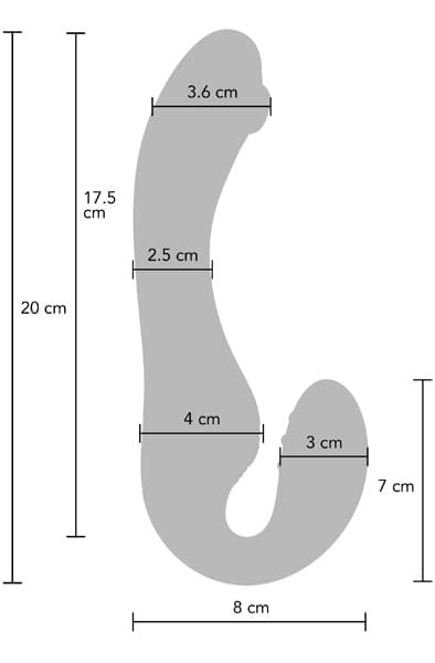 XOCOON Strapless Strap-On Pulse Vibe Strap-on