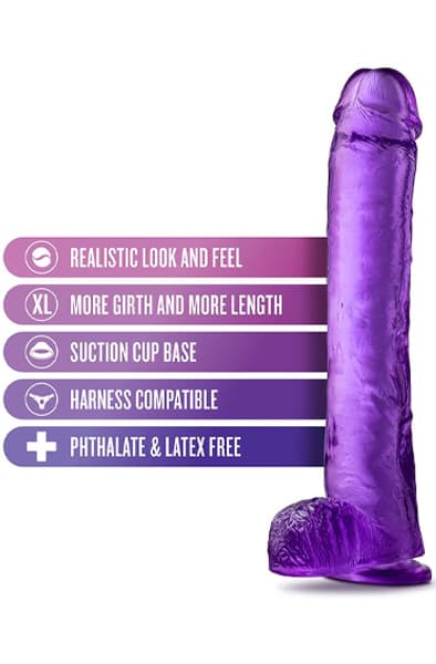 B Yours Plus Hefty N’ Hung Purple 35,5 cm XL dildo