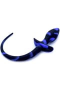 Pikkukuva 1 / 2: Kiotos Anal Plug Dog Tail Black/Blue Anaalitappi hännällä