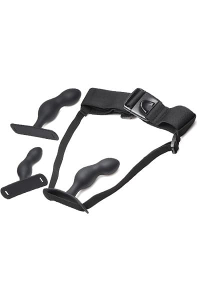 P-Spot Plugger Prostate Plug Set With Harness Prostatastimulering