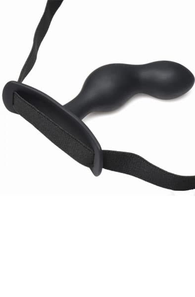 P-Spot Plugger Anal Plug With Harness & Remote Control Prostatavibrator