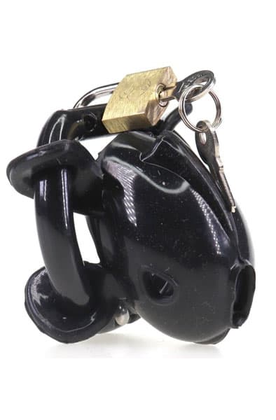Cocklock Chastity Cage Nub Soft Black 6x2 cm Kyskhedsbur
