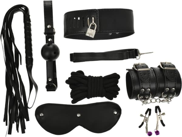 BDSM FETISH SÆT 8 DELE TEASE ME