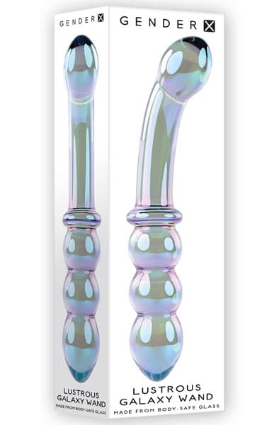 Evolved Gender X Lustrous Galaxy Wand 18,5 cm Analplugg i glass
