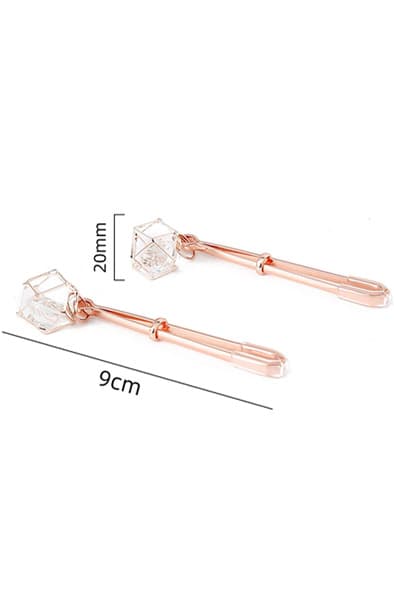 Kiotos Nipple Clamps Rose Gold Prism Nänni puristimet