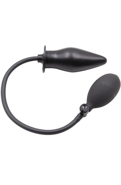 Kiotos Inflated Anal Spade Plug Black
