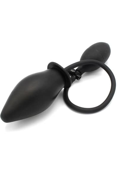 Kiotos Inflated Anal Spade Plug Black