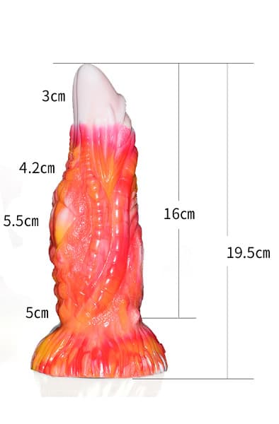 Kiggy Monster Dildo Flame 19,5 cm Dragon dildo
