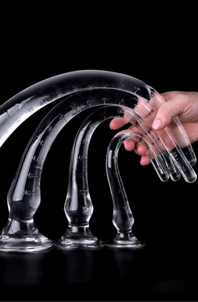 Koxor Long Transparent Dildo Koxor 50 cm Ekstra lang analdildo
