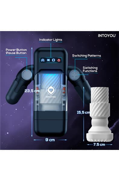 Elon Intelligent Masturbator With Heat, Up & Down Movement Masturbator med motor