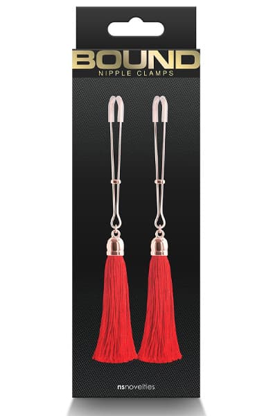 Bound Nipple Clamps T1 Red Nänni puristimet