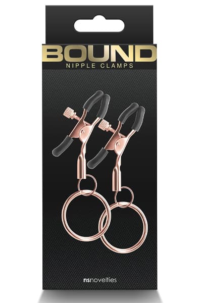 Bound Nipple Clamps C2 Rose Gold Nänni puristimet