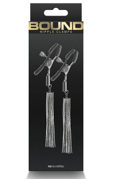Bound Nipple Clamps D2 Gunmetal Brystvorteklemmer