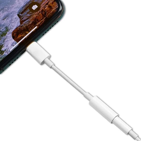 Lightning till 3,5 mm Hörlursadapter - Passar alla iPhones - VIT