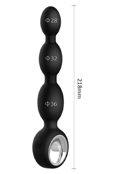 Zenn Anal Pleasure Vibrator 21,5 cm Analkuler med vibrasjon