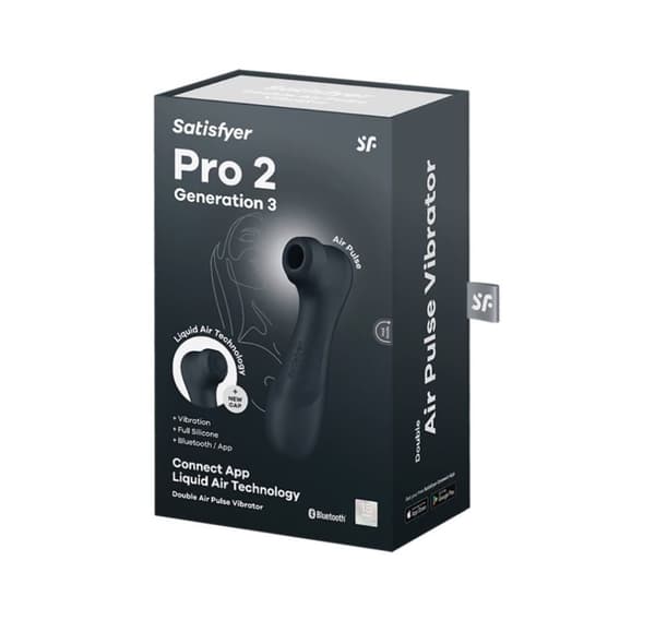 Satisfyer luftimpulsvibrator Pro 2 Generation 3, mörkgrå