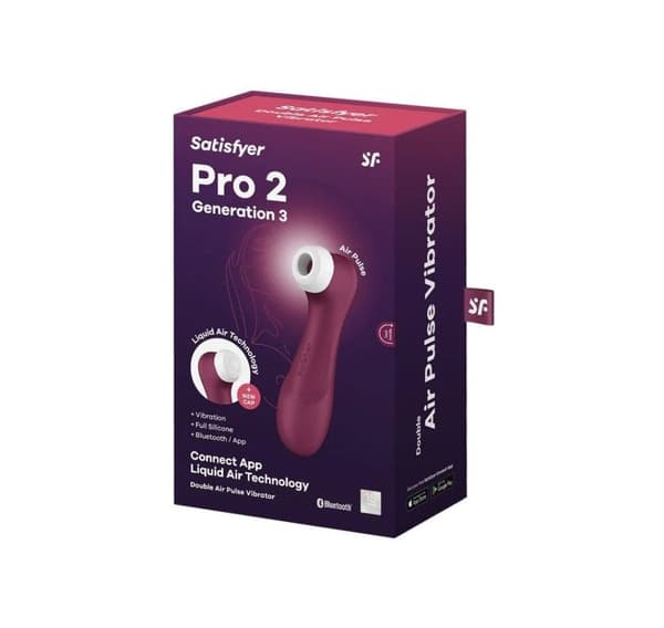 Satisfyer luftimpulsvibrator Pro 2 Generasjon 3, rød