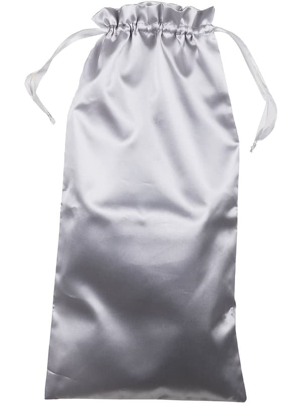 Satin förvaringspåse, 45 x 19.5 Silver