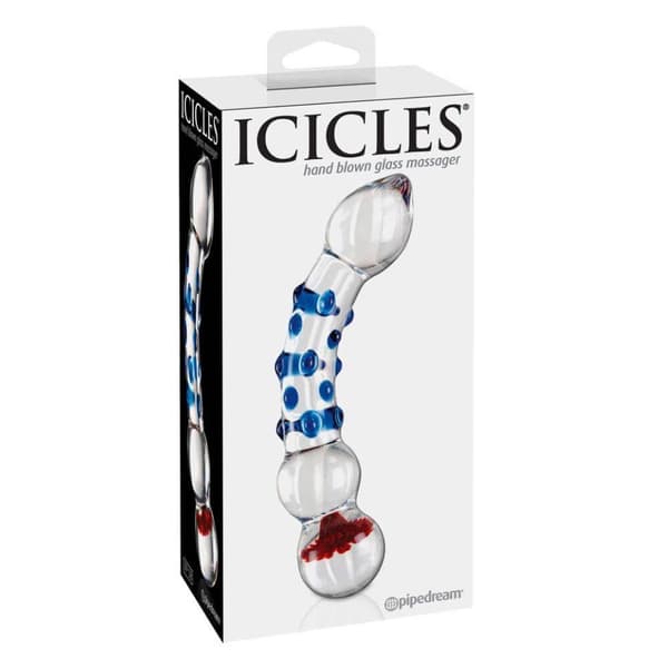 Icicles No 18 - Glas Dildo med Nupper