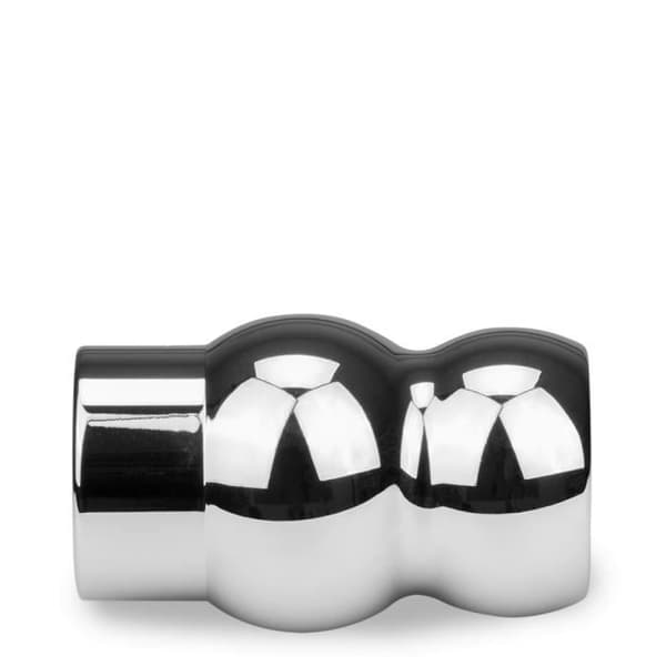 Tunnelplugg i Lery stål - LOVE AND VIBES Chrome Steel Collection