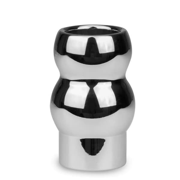 Tunnelplugg i Lery stål - LOVE AND VIBES Chrome Steel Collection