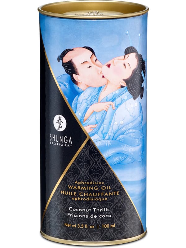 Shunga: Aphrodisiac Warming Oil, Coconut Thrills, 100 ml