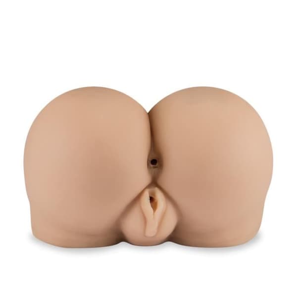Butt masturbator - LOVE & VIBES - Small Realistic Ass 4 KGS - 2 öppningar - TPR Soft Touch - 24 cm