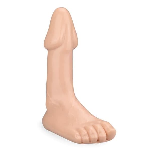 Plug anal - Fotälskare - Beige - Mjuk PVC - 22,5 cm - Realistiska detaljer