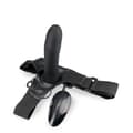 Miniatyrbild 6 av 6: Stor vibrerande silikon ihålig strap-on dildo
