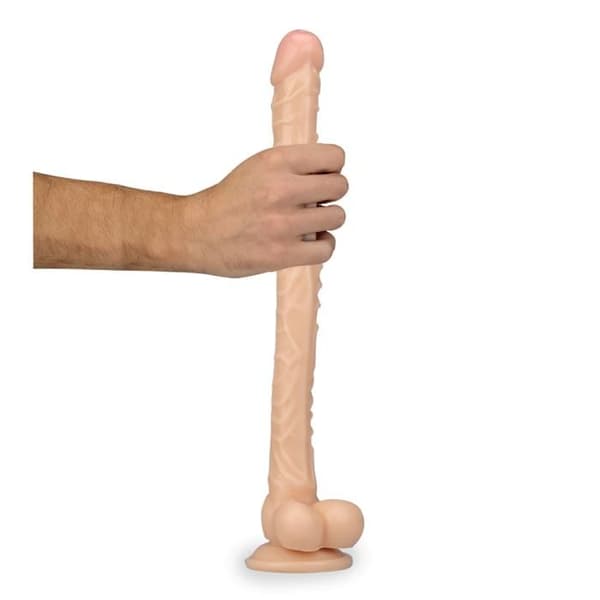 Ultra lång dildo Snake 35,0 cm ljus hud