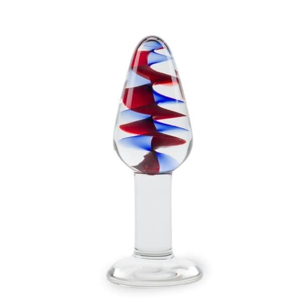 Karusell Glas Butt Plug Multicolor