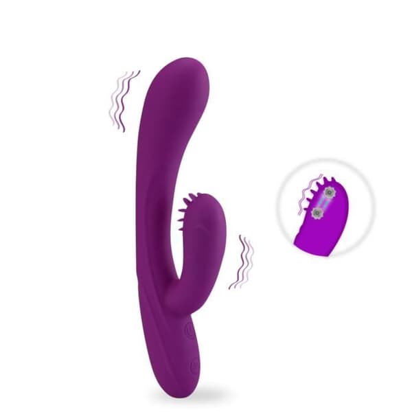 Vibromassager - KÄRLEK OCH VIBRATIONER - Kanin Punkt-G - 30 hastigheter - Silikon - Lila