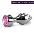 Miniatyrbild 1 av 2: Anal Jewel Rosebud Missile Medium-Rose Quartz Non Rose Quartz