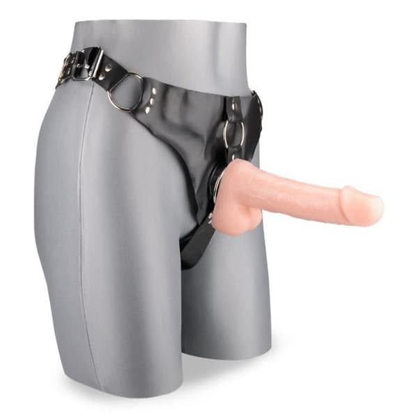Gode Ceinture Harnais Vac-U-Lock - KÄRLEK OCH VIBBAR - Grå - Realistisk - Kraftfull - Justerbar